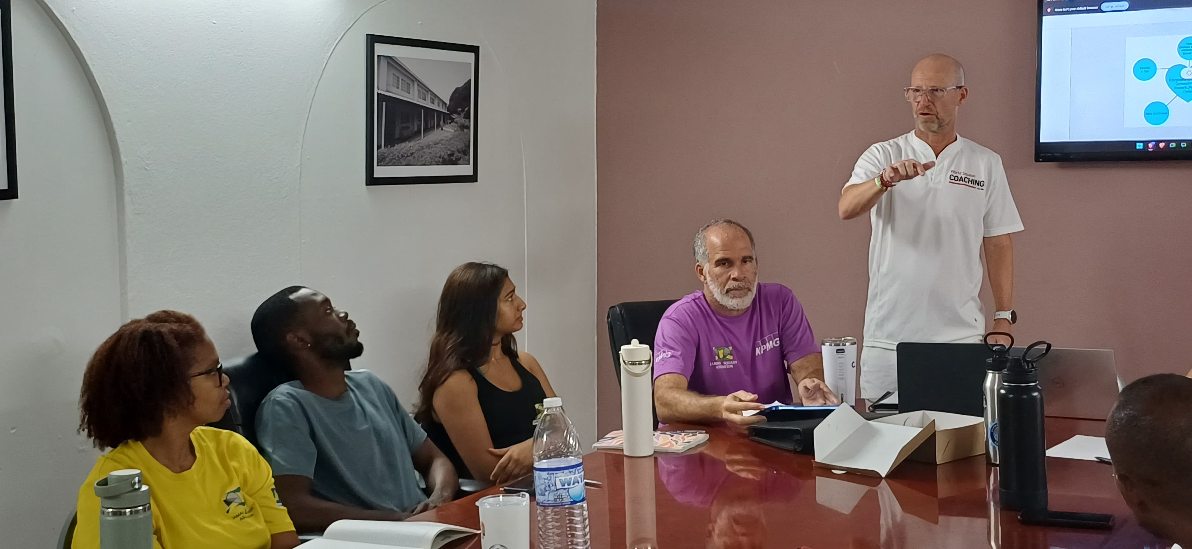 Jamaica squash invests in the future with advanced coaching certification program