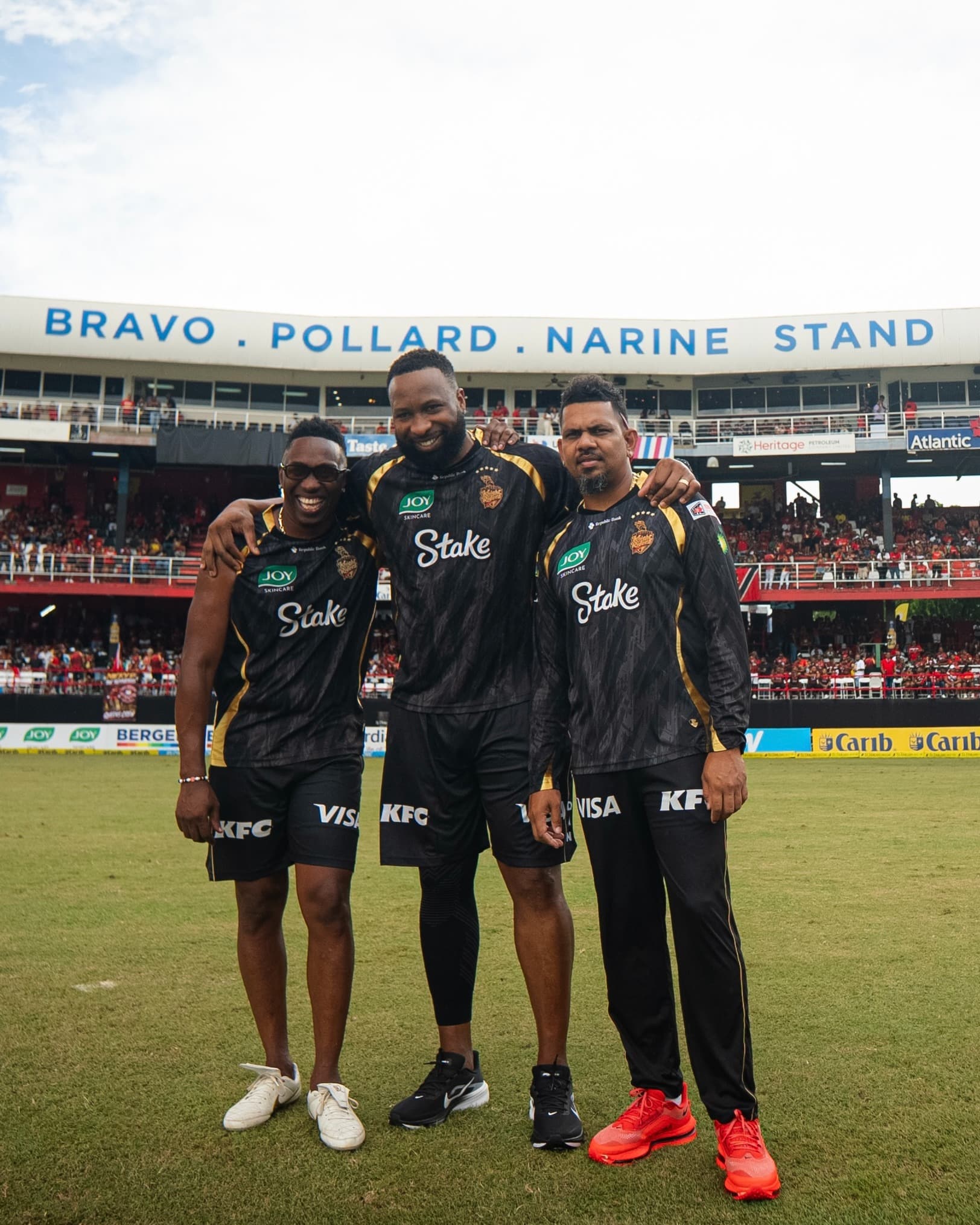 Queen’s Park Oval immortalizes T20 titans Bravo, Narine and Pollard