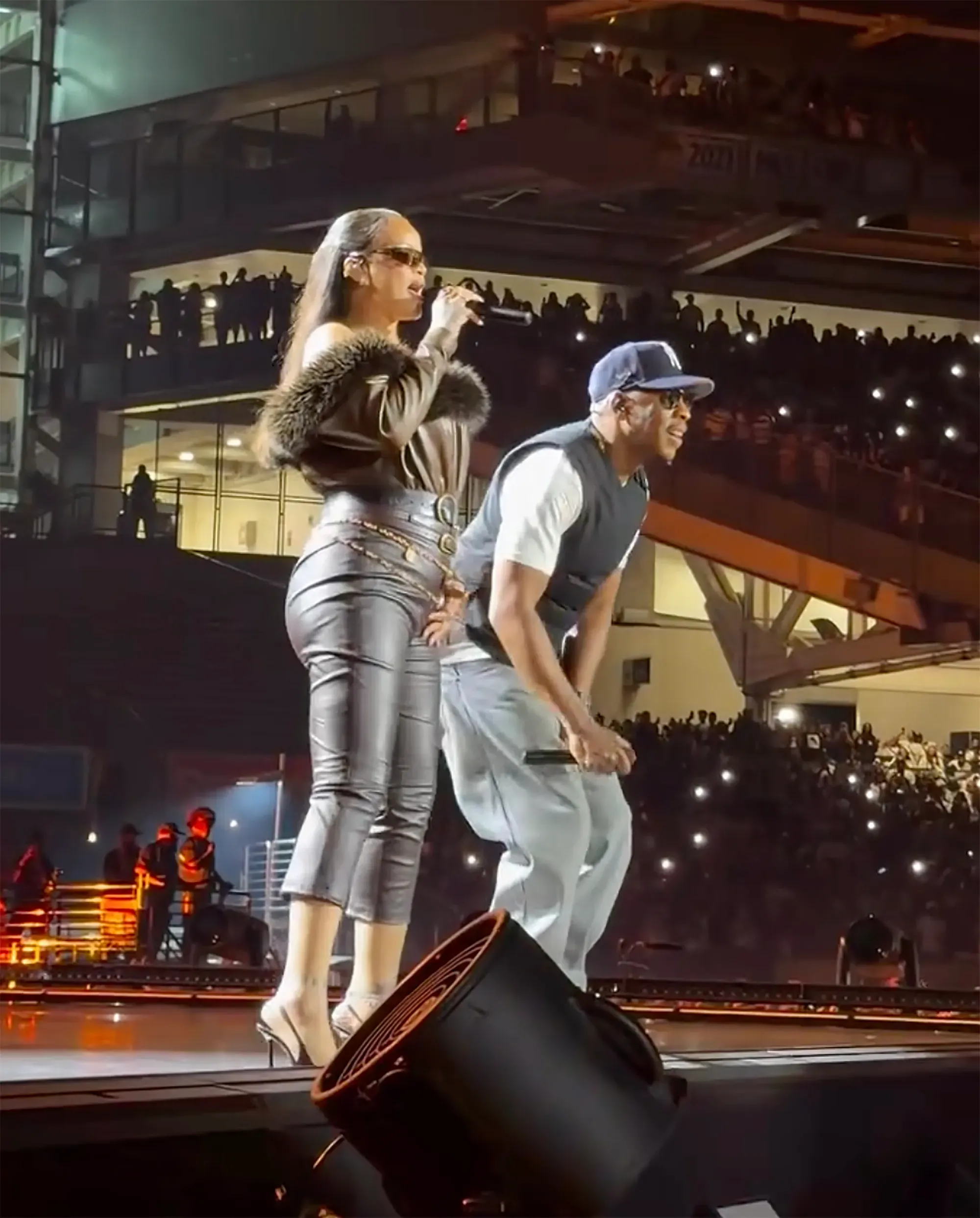 Rihanna surprises fans alongside Jay-Z at record-breaking Yankee Stadium show
