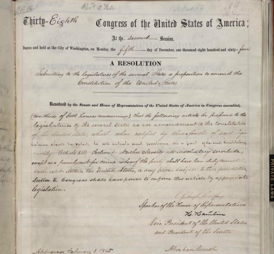 This Day In History: The 13th Amendment, Abolishing Slavery, Was ...