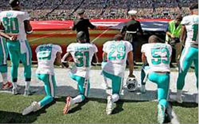 Kneeling and linking arms the NFL takes a stance