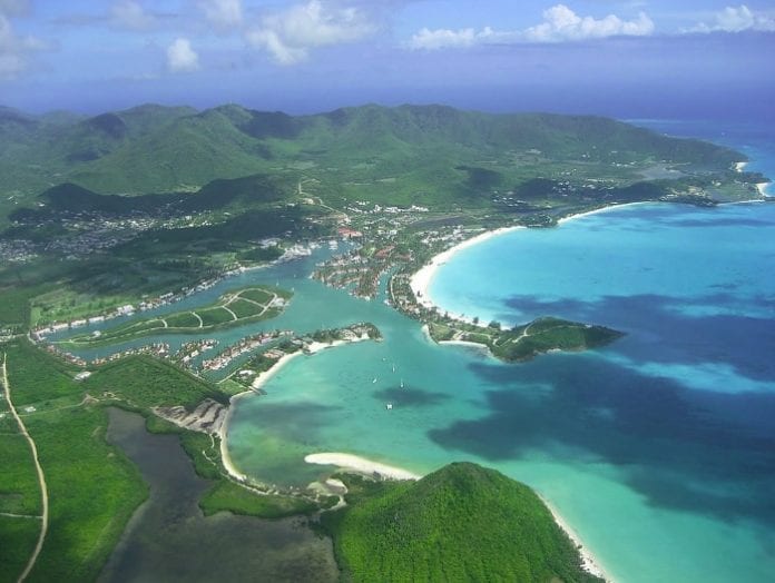 Antigua Barbuda aerial