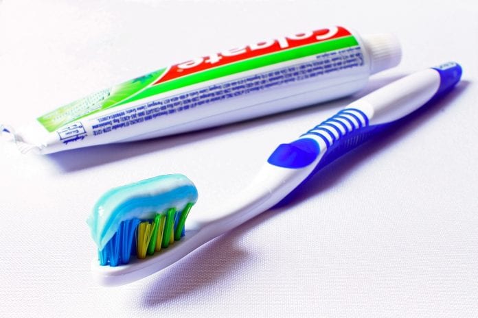 Toothpaste deals toothbrush combined