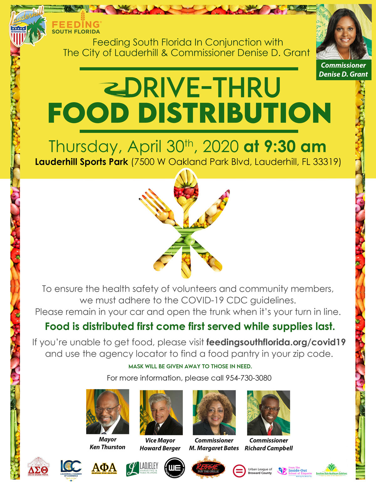 Feeding South Florida Hosts Lauderhill Drive-Thru Food Distribution ...