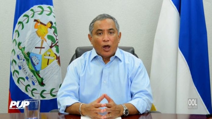 Belize Prime Minister John Briceño