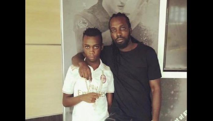 Mavado and son, Dantay Brooks.