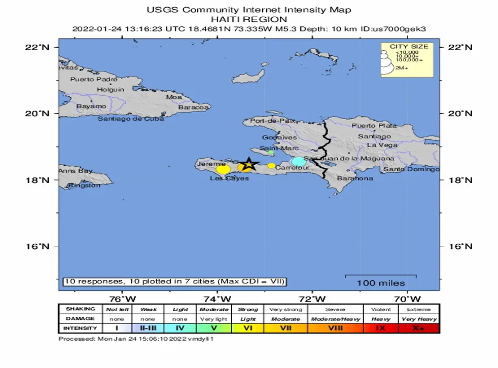 Two killed and several injured following earthquakes in Haiti - CNW Network