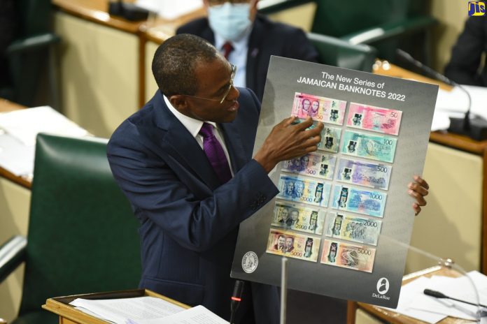 Jamaica’s new banknotes to arrive in December says Finance Minister