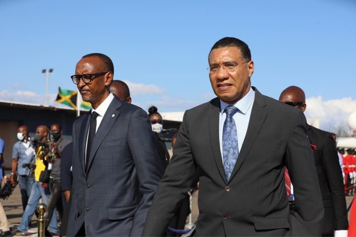 Andrew-Holness-and-Paul-Kigame