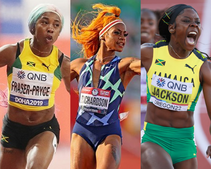 Shelly-Ann, Shericka, Sha’Carri clash at Brussels Diamond League By Ian Burnett