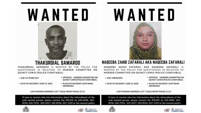 Interpol red notices issued for Guyanese couple wanted for murder