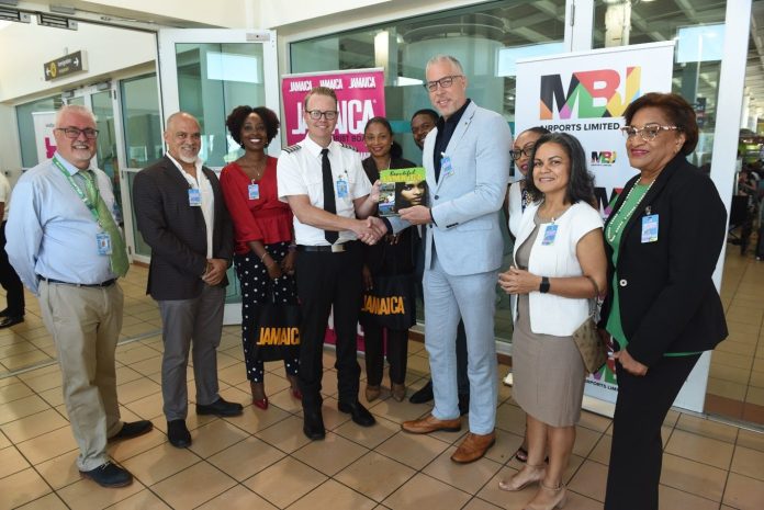 Jamaica welcomes inaugural Frontier flight from Dallas Fort Worth to Montego Bay