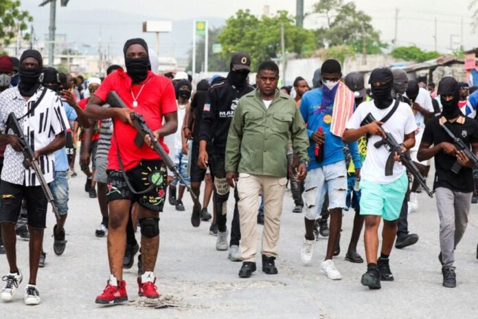 Haiti gang march