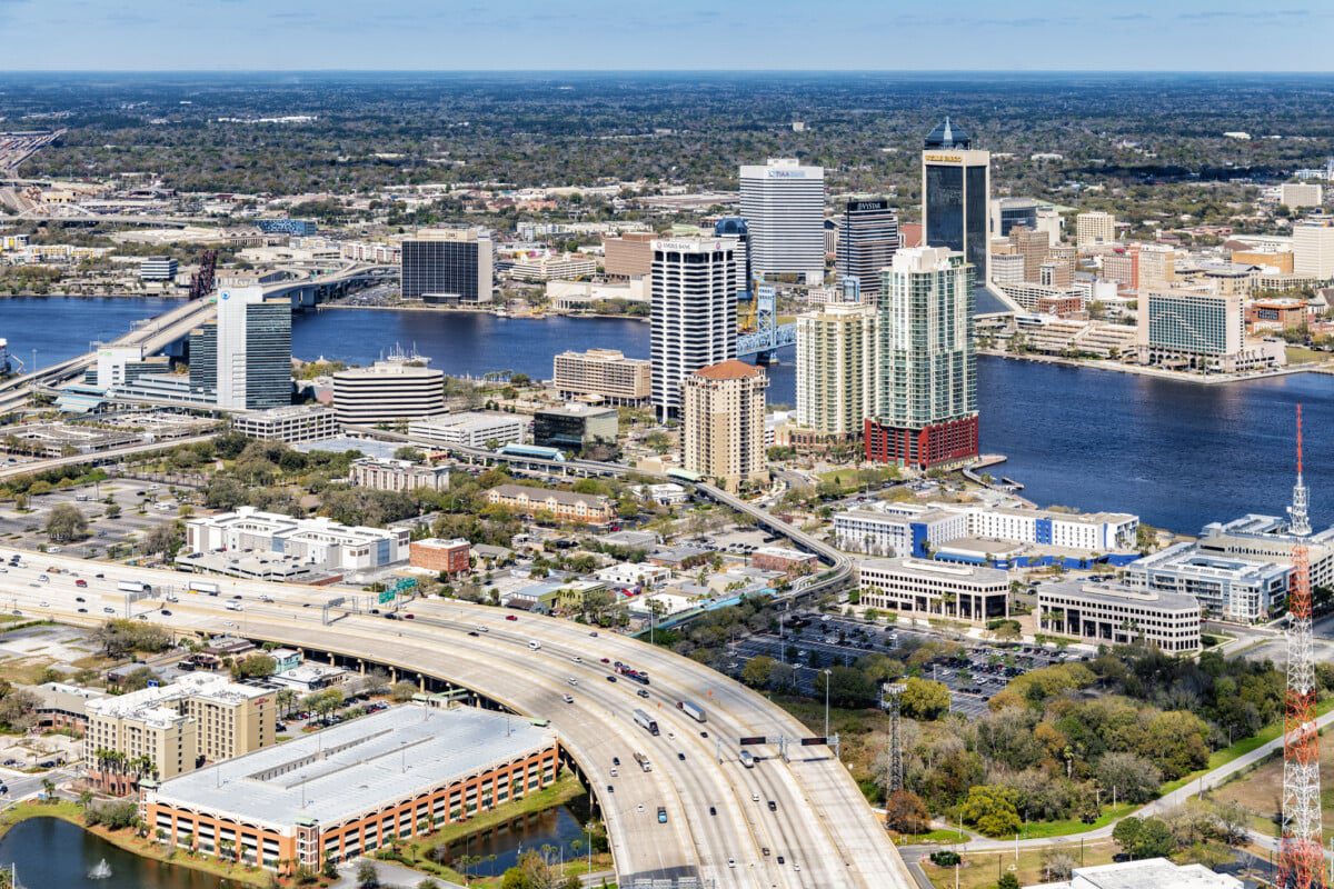 Jacksonville-aeriel-of-downtown - CNW Network