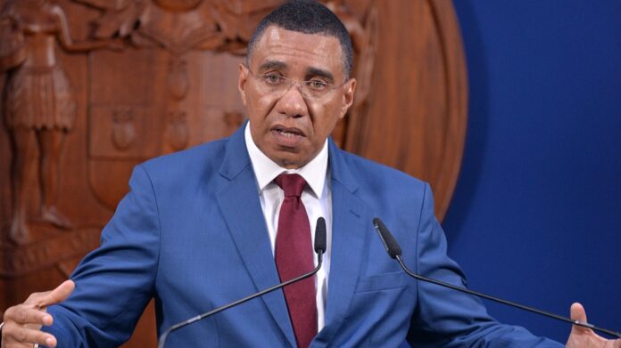 Jamaica Prime Minister Andrew Holness.