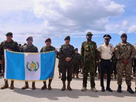 Military troops from Central America arrive in Haiti to reinforce UN backed mission