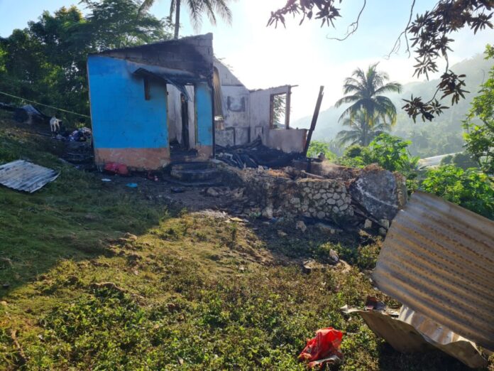 house fire walkerswood st. ann