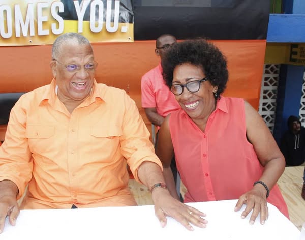 PNP's Peter Phillips and Valerie Neita-Robertson